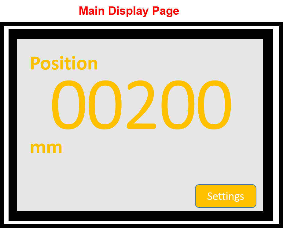 Embedos_CAN based Forklift Reach Height Controller Display - main page